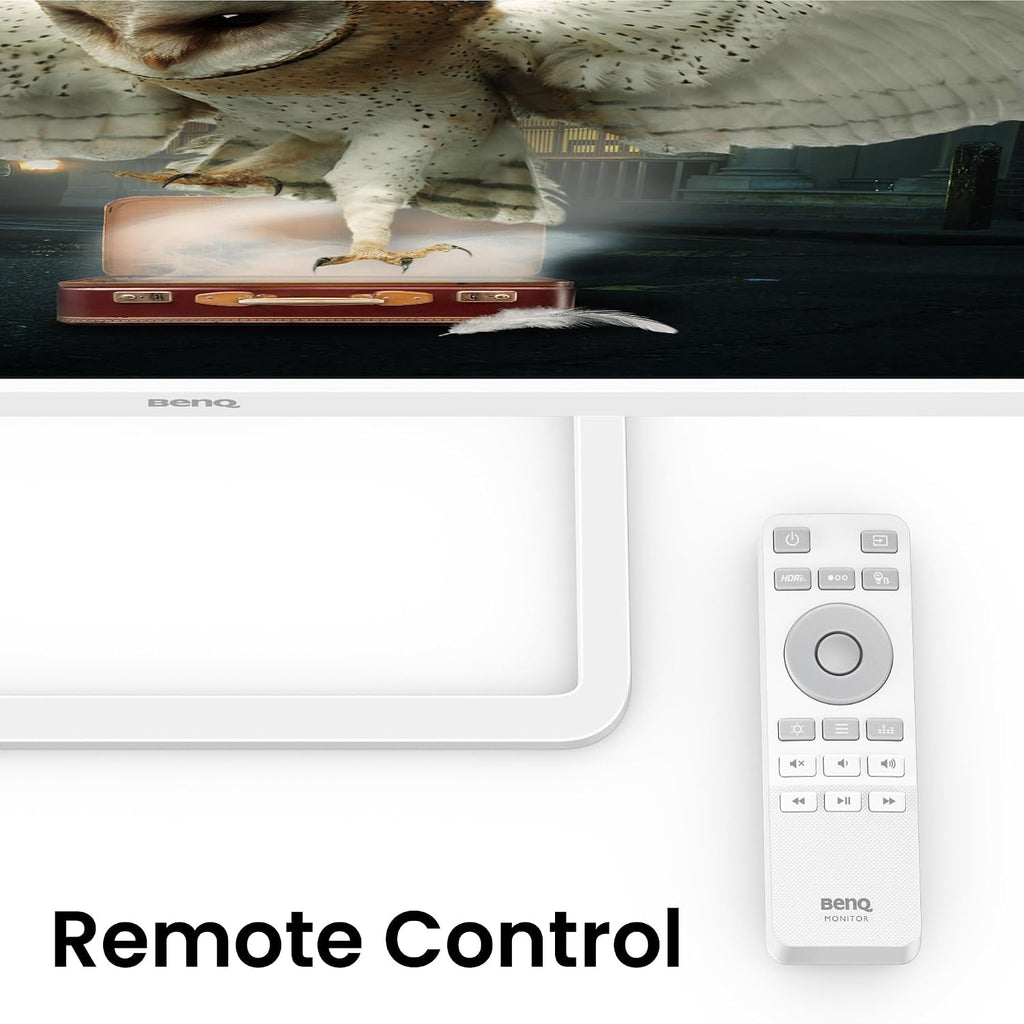 BenQ EW3290U 32' 4K 3840x2160 with 98% P3 Color Coverage, Exclusive AI Contrast, Built-in 2.1 Channel Speakers with woofer, 1 USB Type-C, 3 HDMI Ports, Ergonomic Design, and Eye-Care Technology