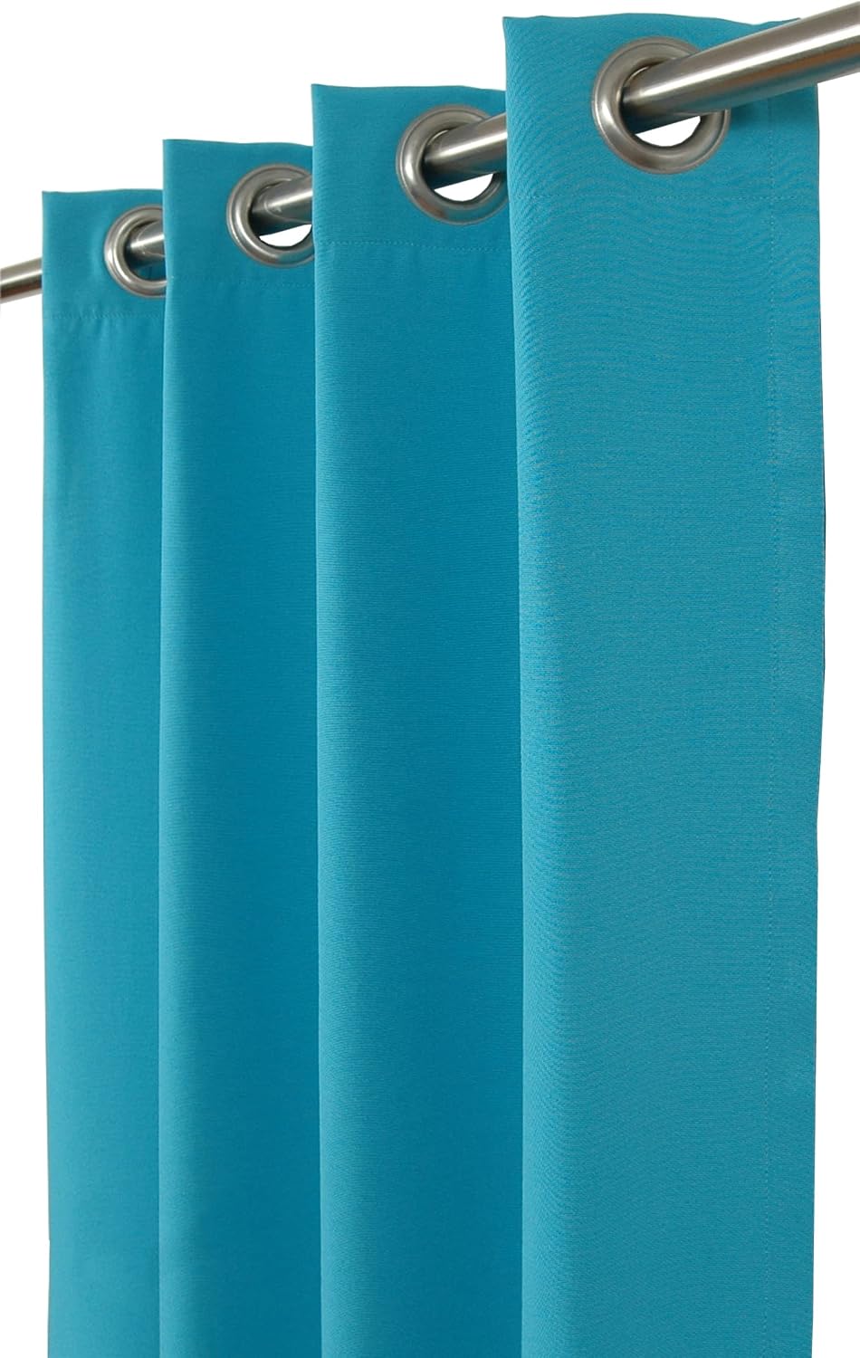 Outdoor/Indoor Sunbrella Curtain 108 inch x 50 inch with 8 Stainless Steel Grommets Canvas Aruba