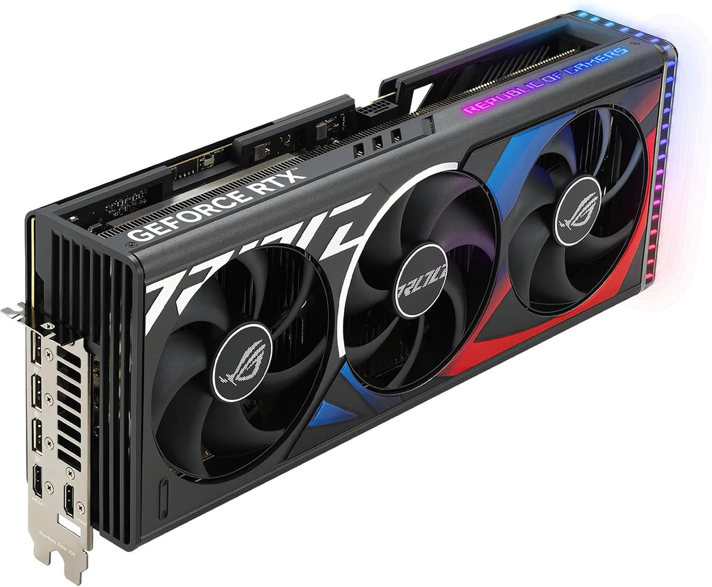 ASUS ROG Strix GeForce RTX™ 4080 Super Gaming Graphics Card (PCIe 4.0, 16GB GDDR6X, DLSS 3, HDMI 2.1a, DisplayPort 1.4a, Vapor Chamber, Massive Vented Backplate, Power Sensing, Aura Sync)