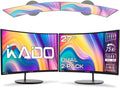 Kado Dual Monitor Setup - 2-Pack 27' Curved 1920x1080 Computer Monitor 1500R 75Hz VESA Mount HDMI Office Gaming Hybrid Built-in Speakers (C27X Dual Series)