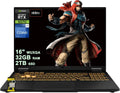 ASUS TUF Gaming F16 Laptop 16' WUXGA IPS 165Hz (100% sRGB, GSYNC) Intel 16-core i7-14650HX 32GB RAM 2TB SSD GeForce RTX 5070 (Up to 798 AI Tops) RGB Backlit Thunderbolt Hi-Res Win11 ICP Hub
