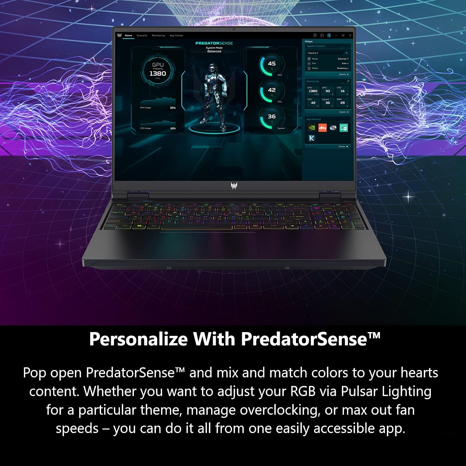 Acer Predator Helios 16 Gaming Laptop | 13th Gen Intel Core i7-13700HX | NVIDIA GeForce RTX 4060 | 16' 2560 x 1600 165Hz G-SYNC Display | 16GB DDR5 | 1TB Gen 4 SSD | Killer Wi-Fi 6E | PH16-71-74UU