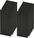 Roof Panels 20 pcs L42.52×W16.77 inch Galvanized Steel, Metal Corrugated Tin Roofing Panels Gazebo Top Cover Heavy Duty Roof Replacement for Patio Outdoor Garden, Black