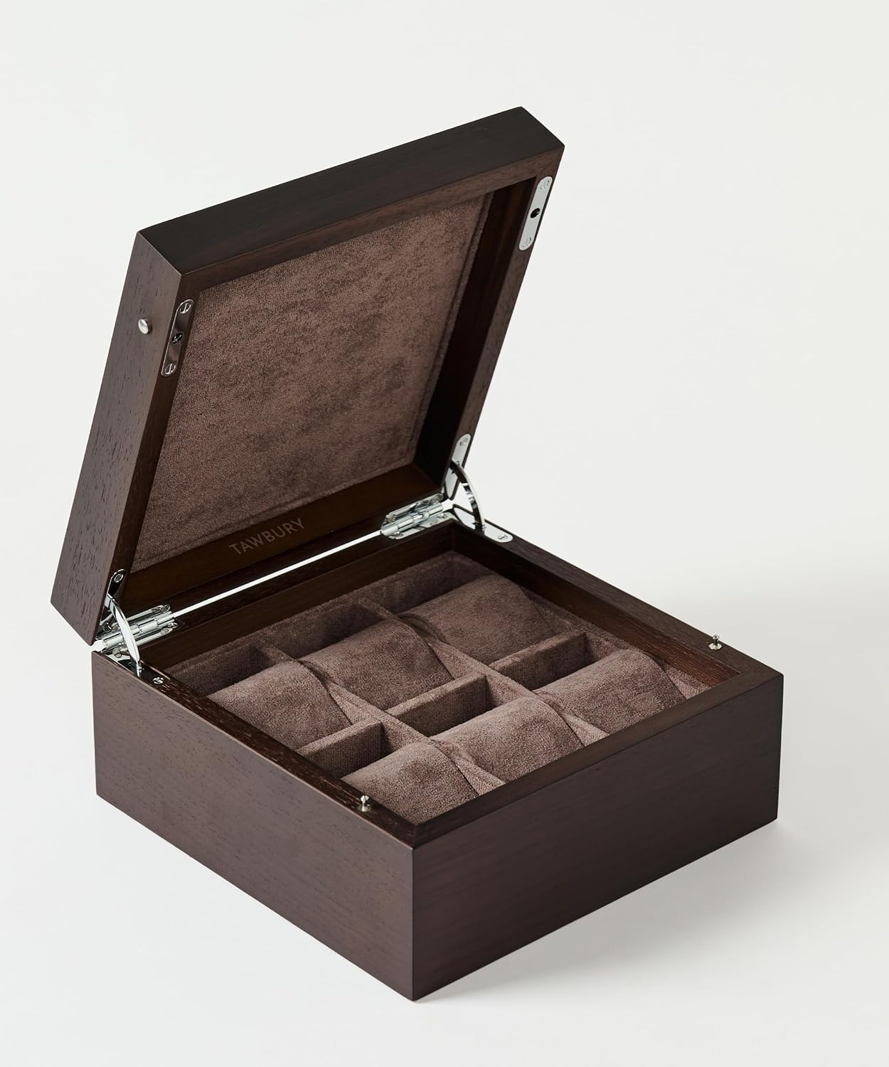 TAWBURY Wooden Watch Box for Men – 6 Watch Box Wood | Wooden Mens Watch Box Rustic | 6 Watch Case for Women & Men | Watch Collection Box for Men | Wrist Watch Storage Case for Men Wood