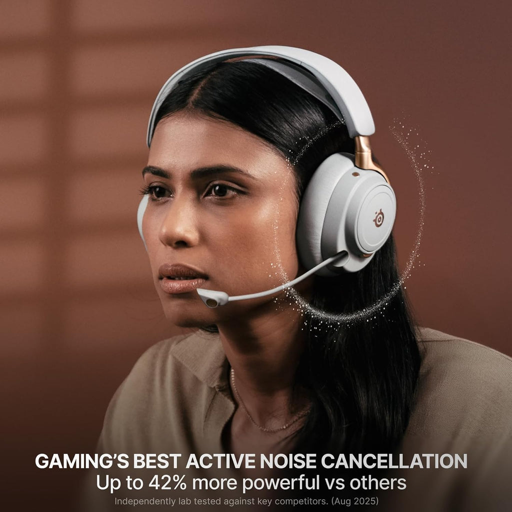 SteelSeries Arctis Nova Elite - Hi-Res Wireless Gaming Headset — 96kHz/24bit — Carbon Fiber Speakers — ANC — AI Noise Rejection — App — 2.4GHz + BT — Multi-Source Mix — OmniPlay PC+PlayStation+Xbox