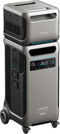 Anker SOLIX F3800 Plus Portable Power Station (2025 NEW) and BP3800 Expansion Battery, 7.68kWh, 3,200W Solar Input, Generators for Home Use, Works with Generator, For Power Outage and Emergencies
