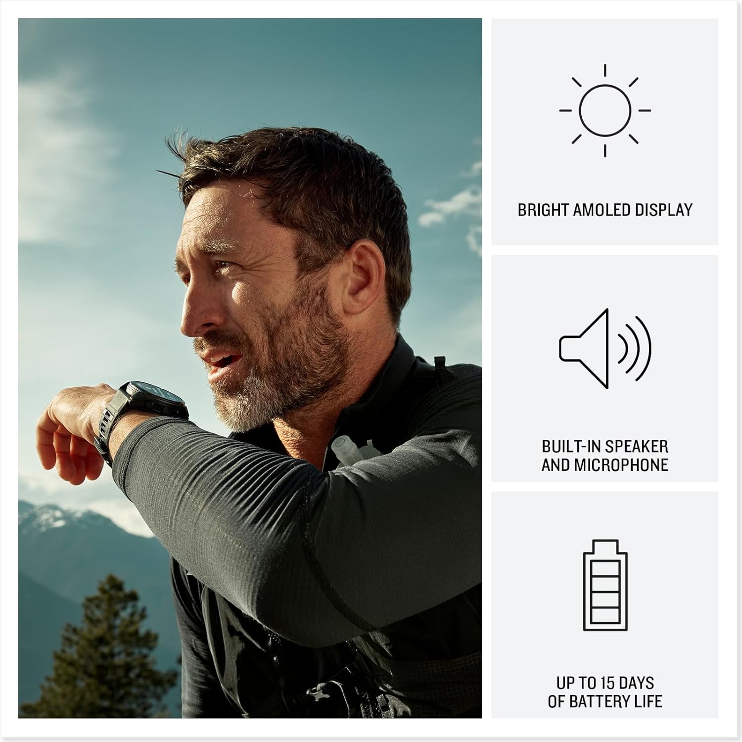 PlayBetter Garmin Fenix 8 Pro AMOLED Sapphire (47mm, Titanium/Graphite) Multisport GPS Smartwatch Bundle - 1.4' Touchscreen, inReach Technology Portable Charger & Screen Protectors
