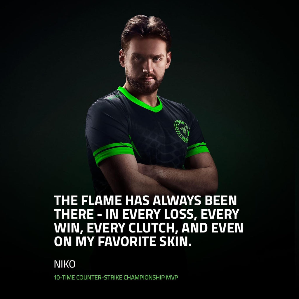 Razer DeathAdder V4 Pro Wireless Gaming Mouse: 57g Lightweight - 8000Hz Polling Rate - Optical Scroll Wheel - Optical Switches Gen-4 - Focus Pro 45K Sensor Gen-2 - Up to 150 Hr Battery - Niko Edition