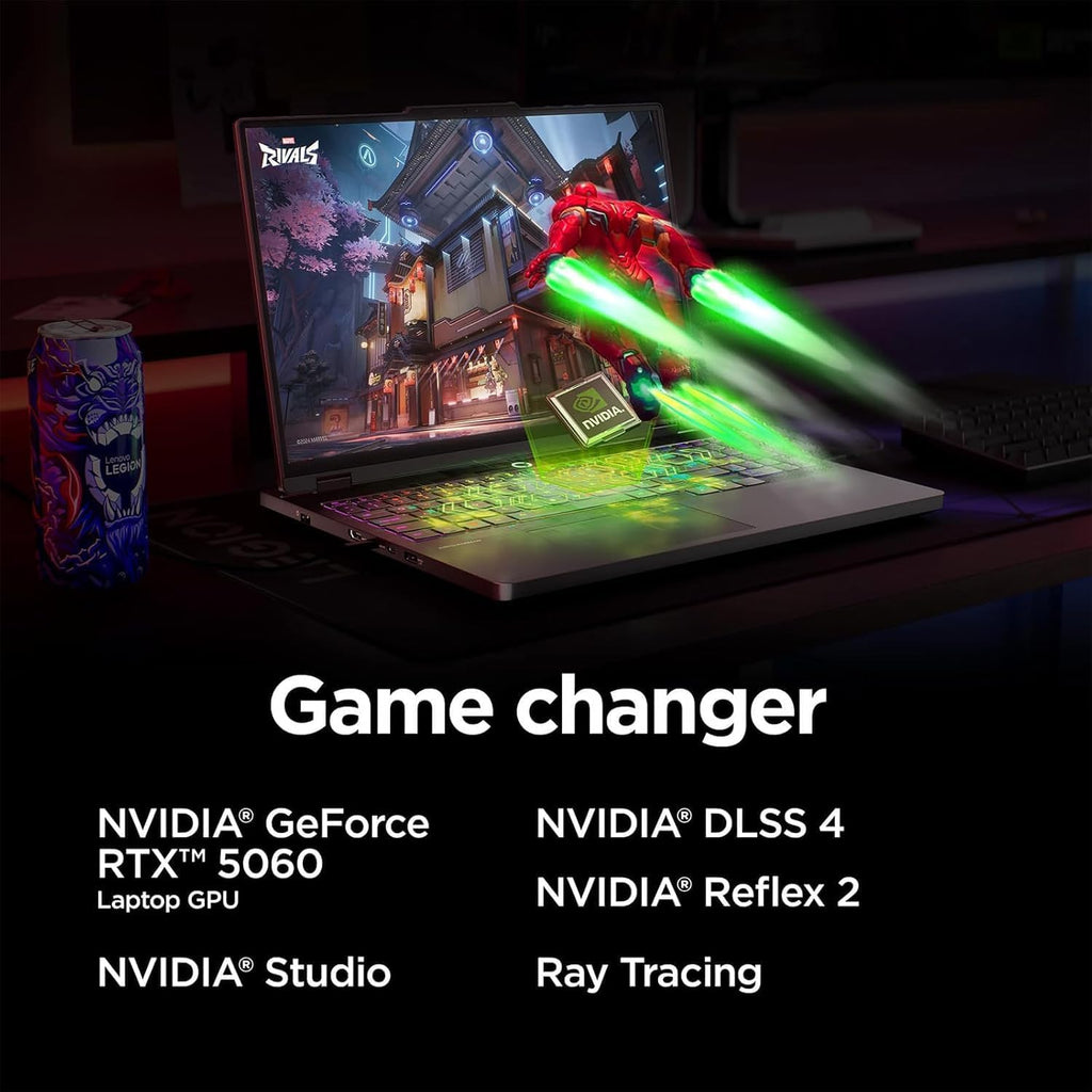 Lenovo Legion 5 Gaming Laptop (15.1' 2.5K OLED G-SYNC 165Hz, NVIDIA RTX 5060 8GB, AMD Ryzen 7 260 (> i7-1355U), 16GB DDR5, 1TB SSD), 24-Zone RGB Backlit, Wi-Fi 7, 5MP Webcam, RJ45, Win 11 Home