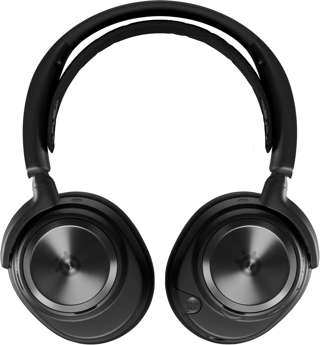 SteelSeries Arctis Nova Pro Wireless 61520 Gaming Headphones, Wireless, Sealed, High Resolution Active Noise Canceling, Compatible with PC, PS5, PS4, Switch, Hi-Fi Sound, Black, Adjustable