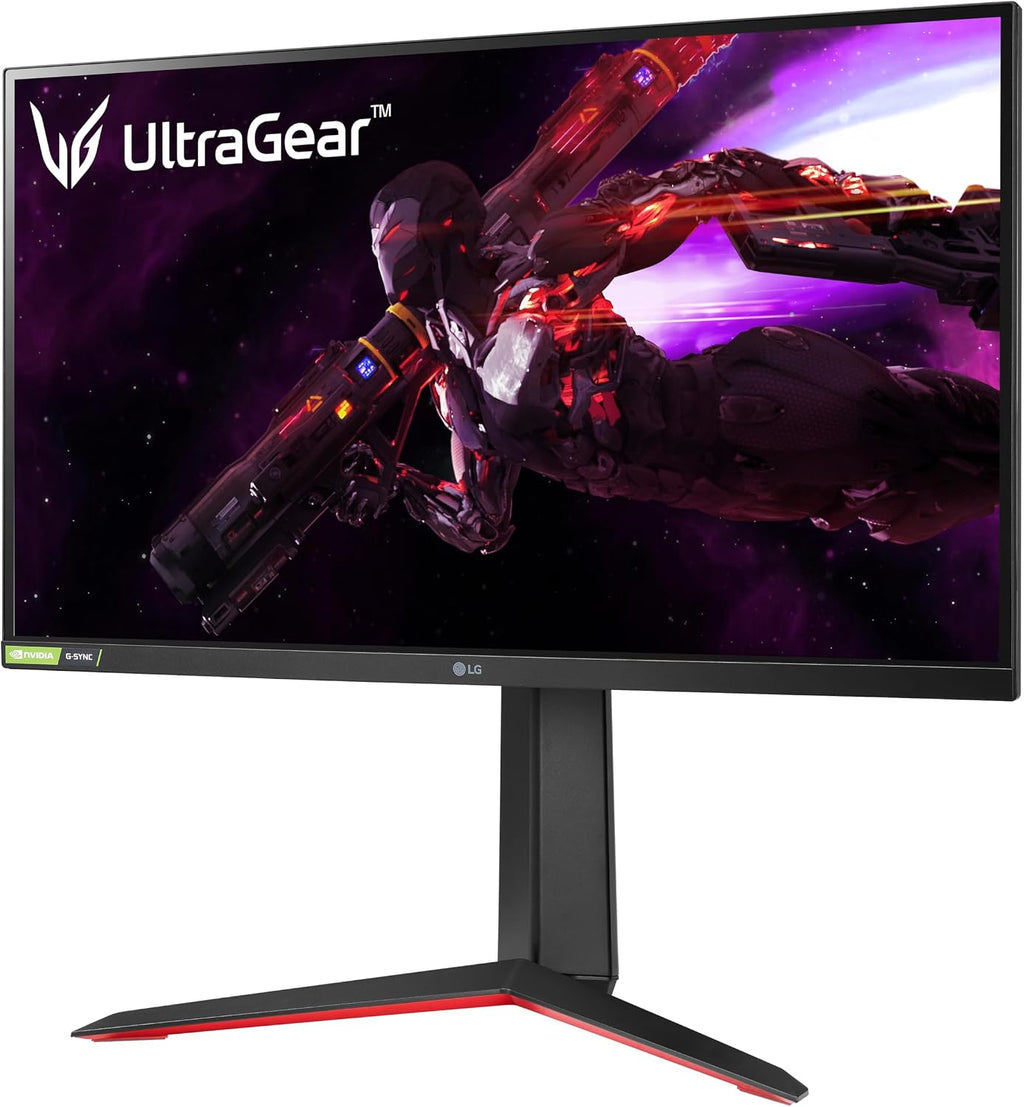 LG 27GP850-B Ultragear Gaming Monitor 27-Inch QHD (2560 x 1440) Nano IPS Display 1ms Response Time 165Hz Refresh Rate NVIDIA G-SYNC Compatible AMD FreeSync Premium Tilt/Height/Pivot Adjustable Stand
