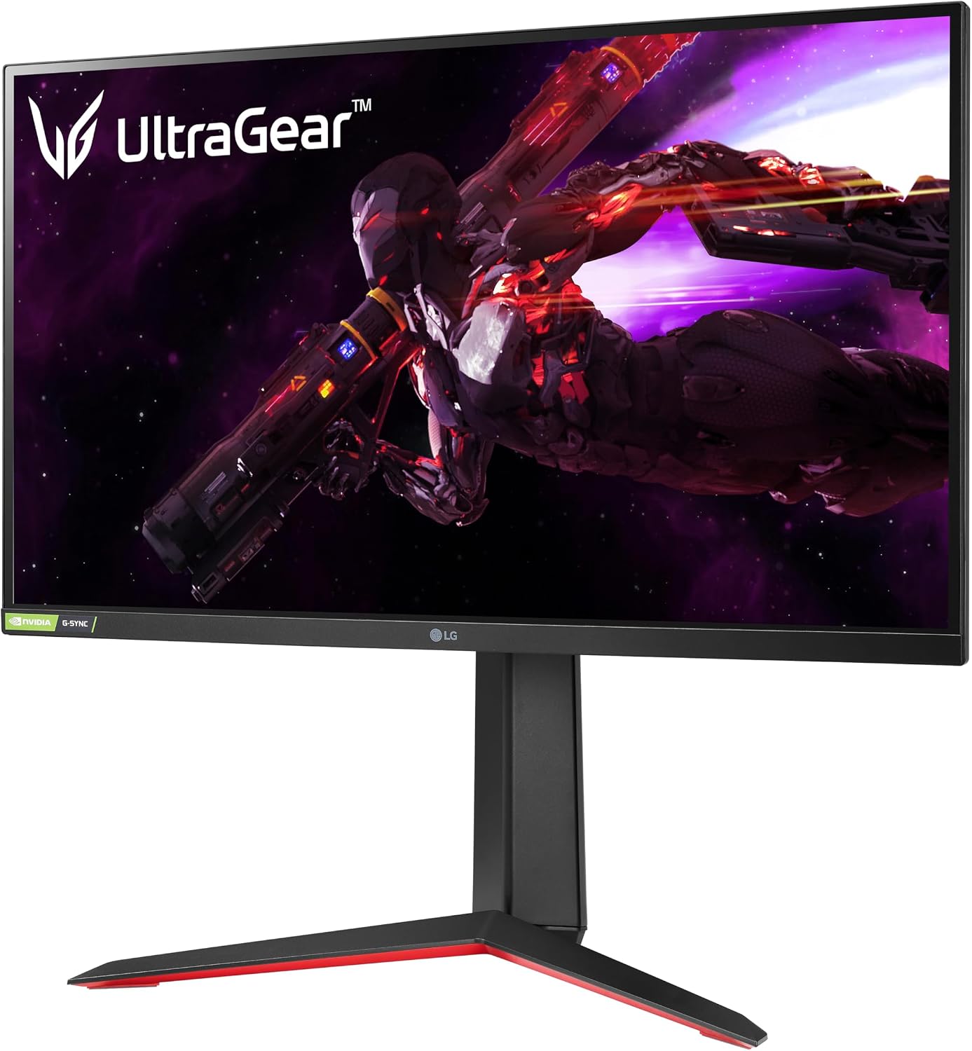 LG 27GP850-B Ultragear Gaming Monitor 27-Inch QHD (2560 x 1440) Nano IPS Display 1ms Response Time 165Hz Refresh Rate NVIDIA G-SYNC Compatible AMD FreeSync Premium Tilt/Height/Pivot Adjustable Stand