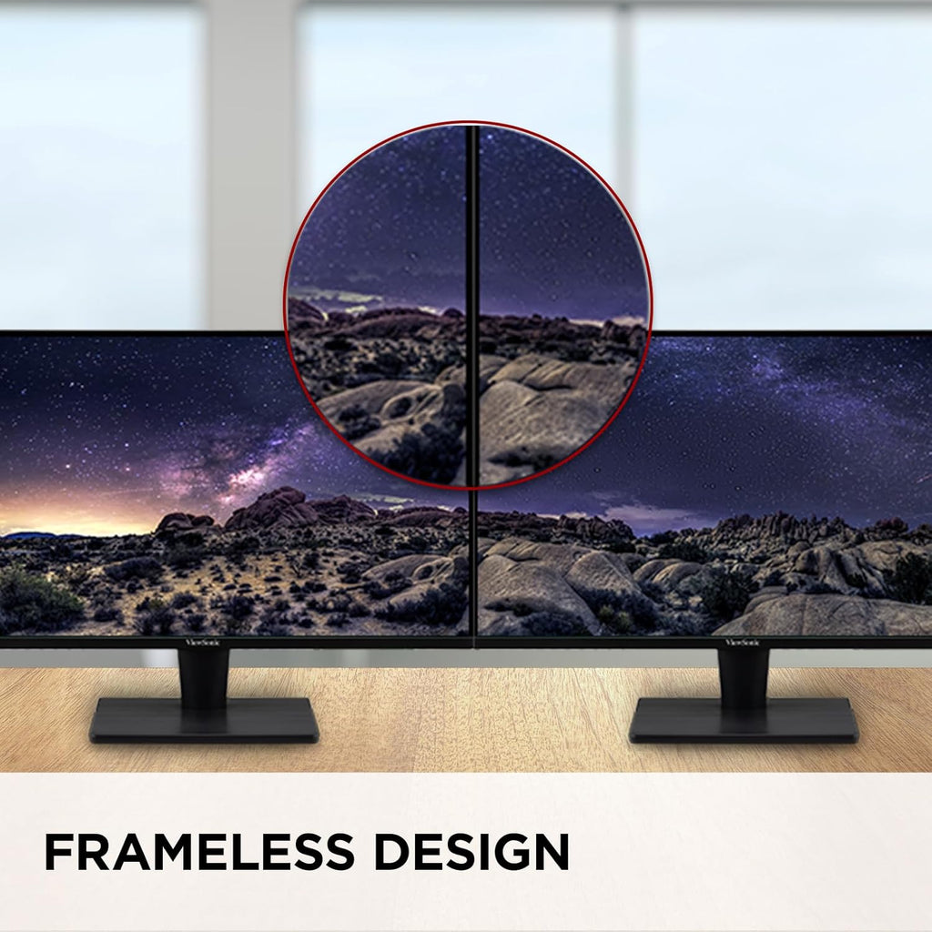 ViewSonic VS2725-2K 27 Inch 1440p Monitor, IPS Display with 100Hz for Smooth Home and Office Viewing, Eye Care Technology, HDMI, and DisplayPort Inputs