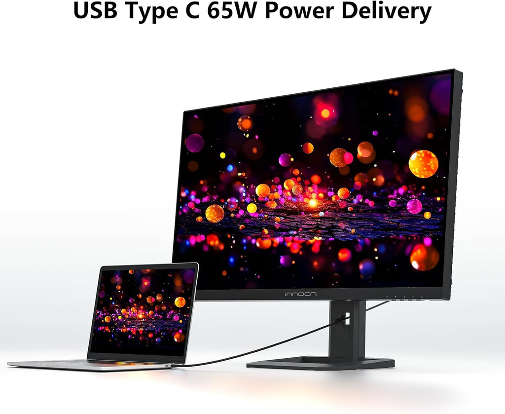 INNOCN 32' Mini LED 4K 160Hz 3840 x 2160P HDR1000 Monitor 1ms IPS HDMI 2.1, 99% DCI-P3, USB Type-C Connectivity, Height Adjustable Stand - Black (2026)