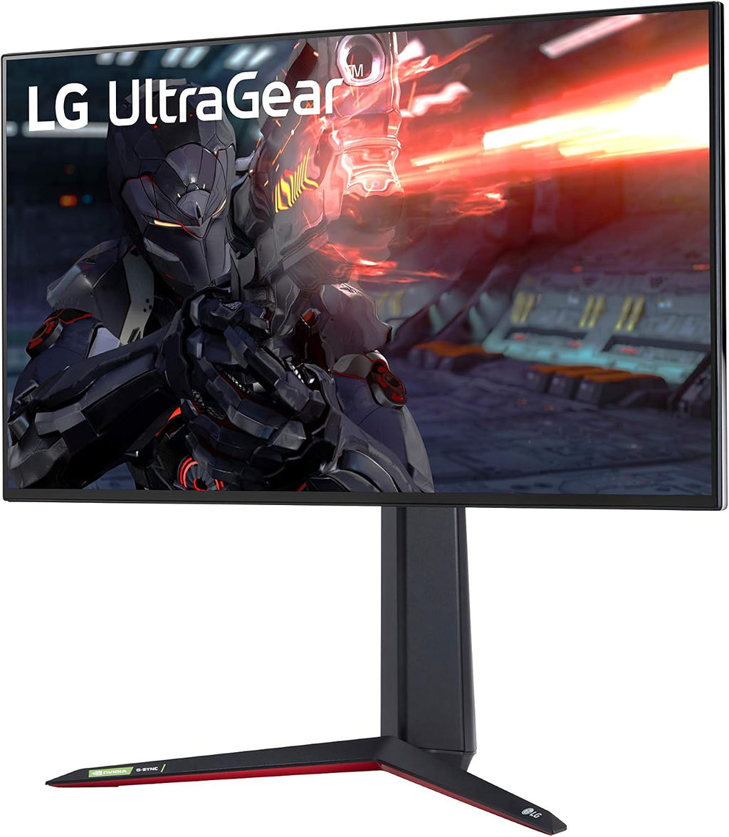 LG 27GN950-B Ultragear Gaming Monitor 27' UHD (3840 x 2160) Nano IPS Display, 1ms Response Time, 144Hz Refresh Rate, G-SYNC Compatibility, AMD FreeSync Premium Pro, Tilt/Height/Pivot Adjustable Stand