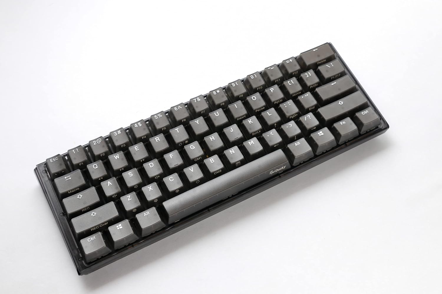 Ducky One 3 Mini Aura Clear Black 60% Hotswap RGB LED Double Shot PBT Mechanical Keyboard Kailh Jellyfish Linear