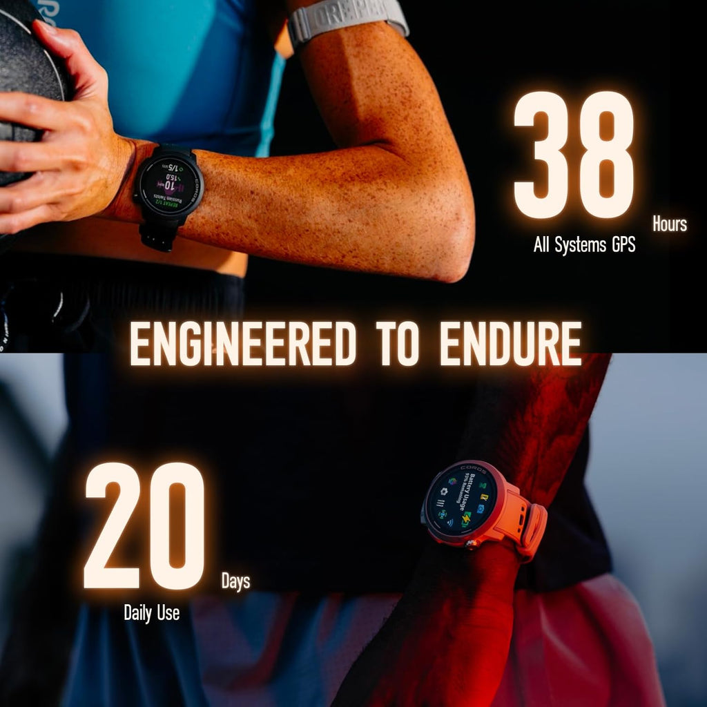 COROS PACE Pro GPS Sport Watch, 1.3-inch AMOLED Touchscreen, Fastest in Class Processor Running Watch, 20 Days Battery Life, Navigation with Global Offline Maps, Sleep Tracking, Running - Blue