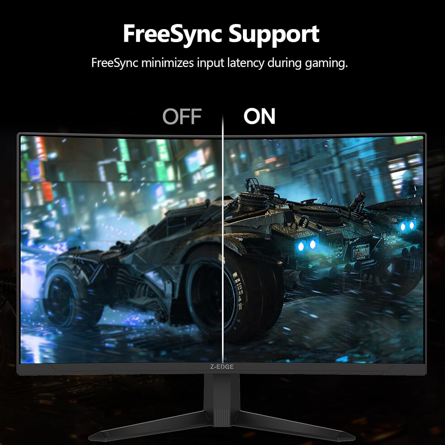 Z-Edge 27 inch Curved Gaming Monitor, FHD 1080P 300Hz 280Hz 240Hz Curved Monitor 1500R Computer Monitor, MPRT 1ms Monitor, FreeSync, Low Blue Light,16.7M Colors, UG27S 2X DP and 2X HDMI