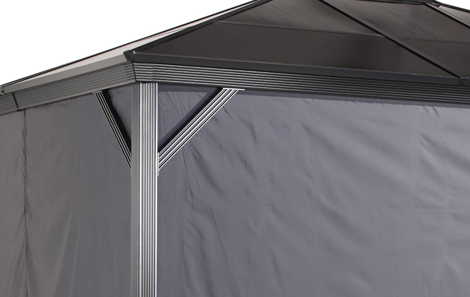 Sojag Accessories Set of 4 10' x 12' Curtains for Verona Outdoor Gazebo - Grey