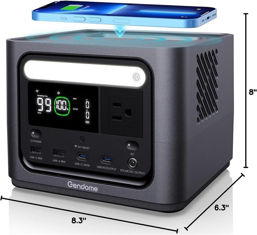 Go 300 Portable Power Station, 288Wh LiFePO4 Battery with 300W AC Outlet, Dual 140W USB-C Ports PD 3.1 Fast Charging, Solar Generator for Home Backup, Outdoor Camping, Travel, and Emergencies