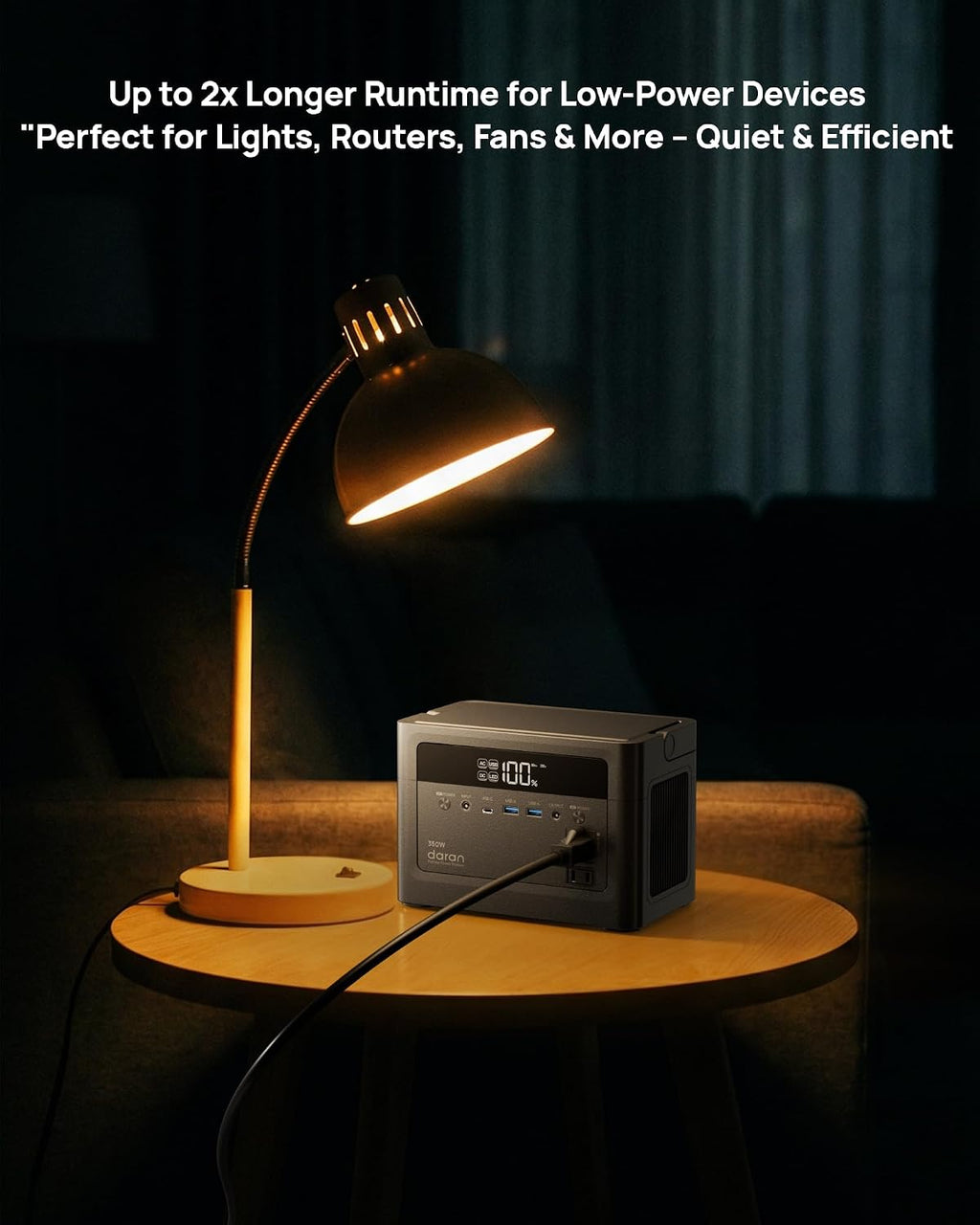 2026 Portable Power Station 700W Surge, 288Wh LiFePO4 Battery Backup, Power Bank with AC Outlet 350W/110V, Solar Generator Fast Charging for Camping Essentials, Hurricane Emergency, Home, Road Trips