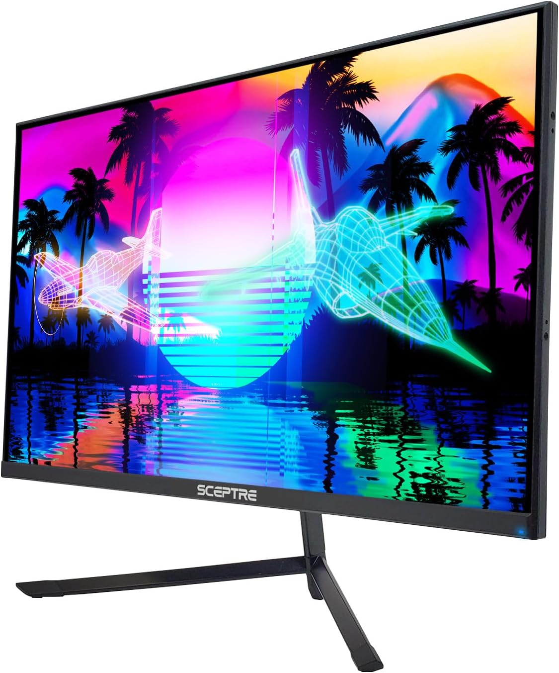 Sceptre 27-inch FHD 1080p IPS LED Gaming Monitor 1ms HDMI x3 DisplayPort up to 144Hz AMD FreeSync Premium Build-in Speakers, Edgeless Machine Black (E275B-FPN168)
