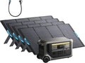 Anker SOLIX F3000 Portable Power Station with 4×400 Solar Panel, 3,072Wh, 6,000W Recharging, Solar Generators for Home Use, Works with Generator, For Power Outages, Camping, RVs, Emergencies