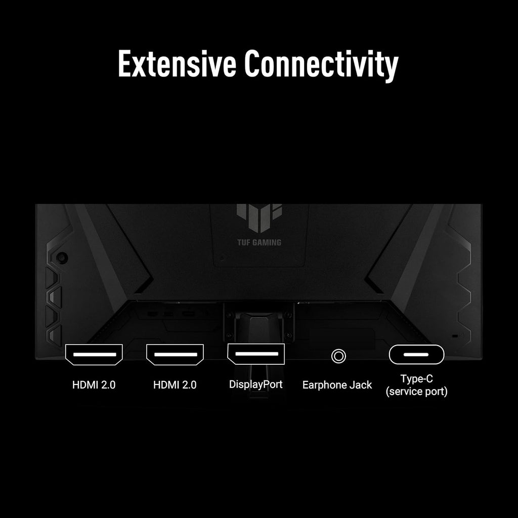 ASUS TUF Gaming 27' 1440P Monitor (VG27AQL5A) – QHD (2560 x 1440), 210Hz, 0.3ms, Fast IPS, Extreme Low Motion Blur Sync, Speakers, DisplayWidget Center, Gaming AI, Height Adjustment, 3 yr Warranty