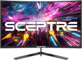 Sceptre 24-inch Curved Gaming Monitor 1080p up to 180Hz DisplayPort HDMI 99% sRGB, AMD FreeSync Build-in Speakers Machine Black (C248B-FWT168)