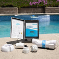 XtremepowerUS Universal 25K Saltwater Chlorinator Complete Water System Up to 25,000 Gallon Flow Switch Salt Cell Bundle Set with Cleaning Stand