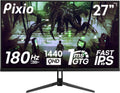 Pixio PX278 Wave 27 inch 180Hz Refresh Rate Quad HD 1440p Resolution Fast IPS Panel 1ms GTG Response Time Built-in Speakers Gaming Monitor with AMD FreeSync
