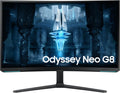 Samsung 32' Odyssey Neo G8 (G85NB) 4K UHD 240Hz 1ms G-Sync 1000R Curved Gaming Monitor, Quantum HDR2000, AMD FreeSync Premium Pro, Matte Display, DisplayPort, Black & White, LS32BG852NNXGO