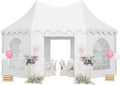 Outsunny 22 x 16 ft Party Tent, Wedding Tent with Sidewalls, Heavy Duty Event Tent with 2 Doors and 6 Windows, Outdoor Gazebo Tent for Party, White