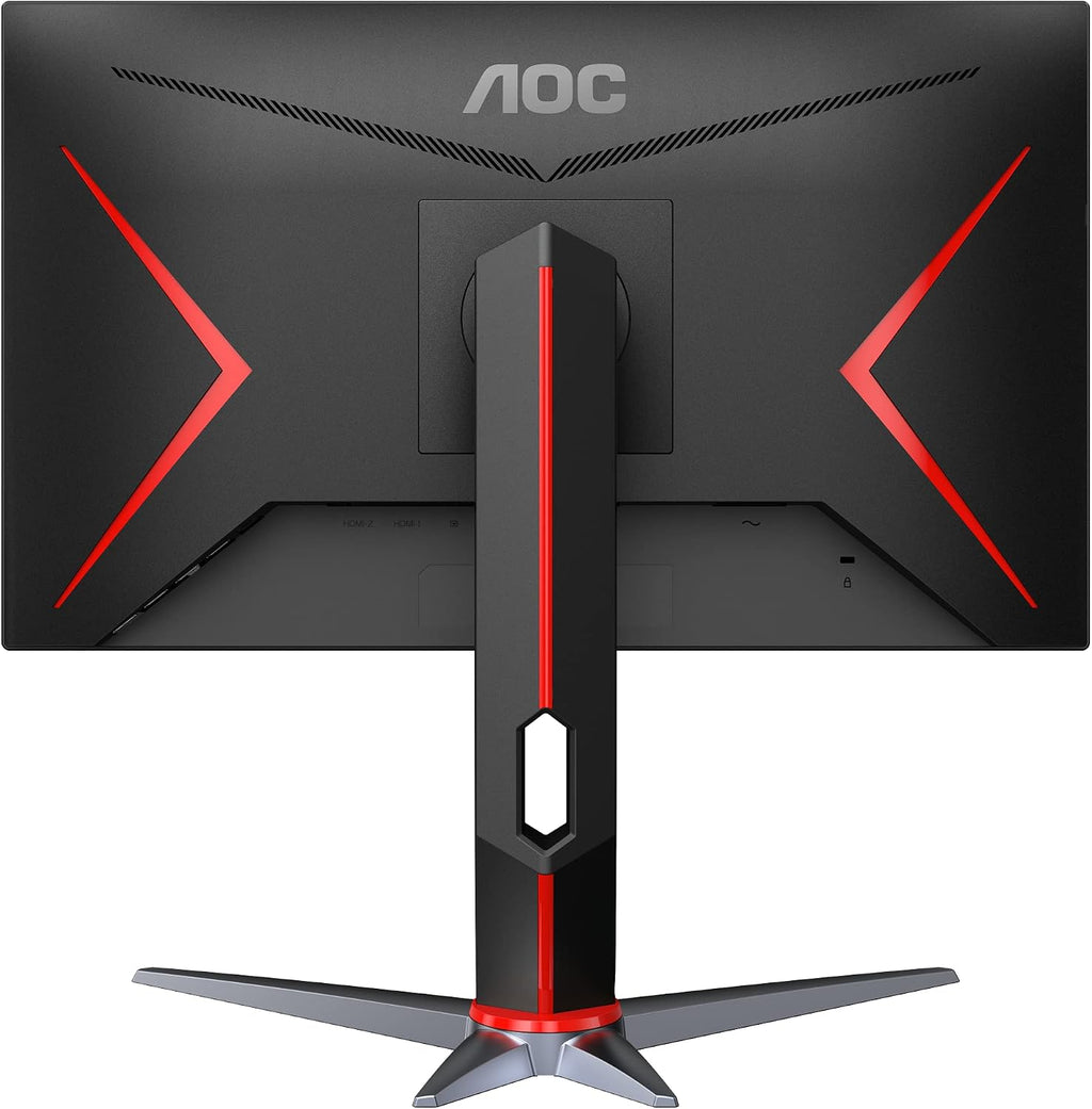 AOC 24G2 24' Frameless Gaming IPS Monitor, FHD 1080P, 1ms 144Hz, Freesync, HDMI/DP/VGA, Height Adjustable, 3-Year Zero Dead Pixel Guarantee,Black/Red