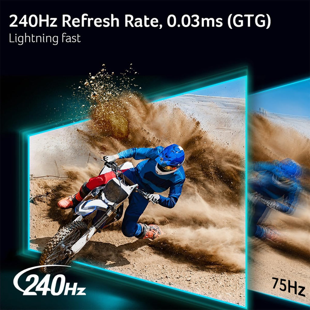 acer Predator Gaming Monitor | 27' WQHD (2560 x 1440) OLED | AMD FreeSync Premium Pro | 240Hz | 0.03ms (G to G) | VESA DisplayHDR True Black 400 | Display Port 1.4 & 2 x HDMI 2.1 | X27U X1bmiiphx