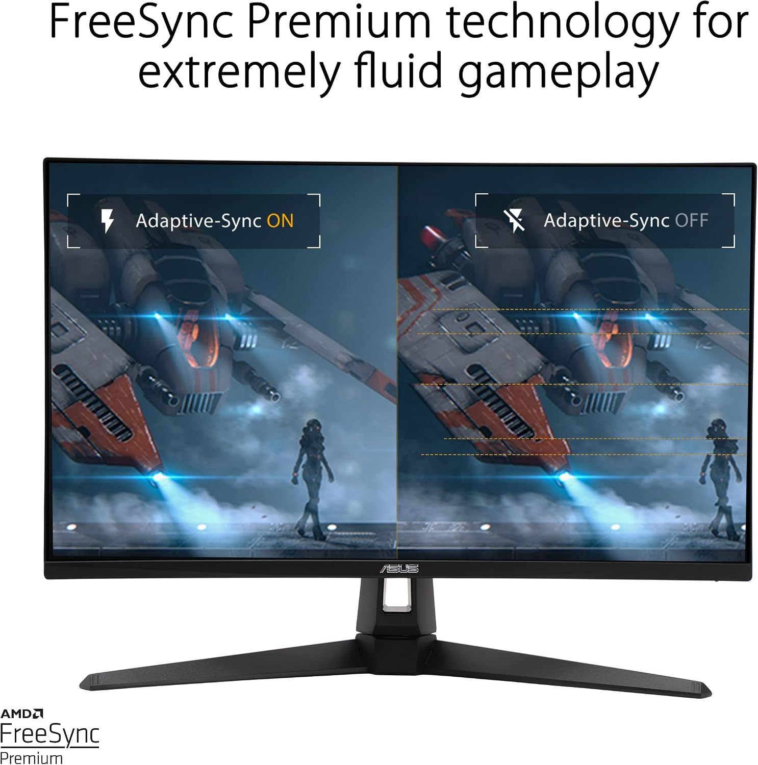 ASUS TUF Gaming 27' 1440P Monitor (VG27AQA1A) - QHD (2560 x 1440), 170Hz (Supports 144Hz), 1ms, Extreme Low Motion Blur, Freesync Premium, Eye Care, HDMI, DisplayPort, Shadow Boost, Speakers, HDR