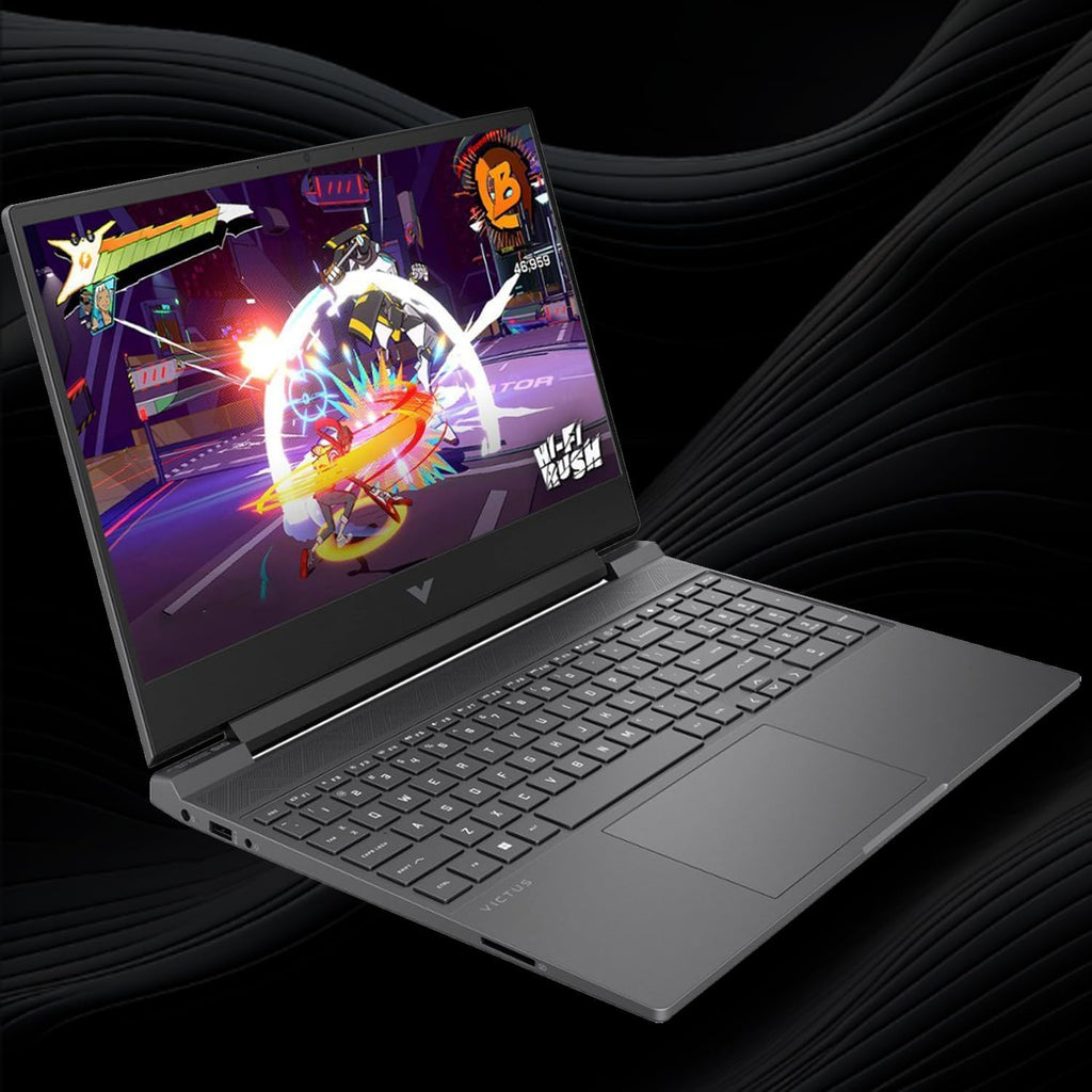HP Victus 15.6 Ryzen 5 Gaming Laptop, 15.6 FHD 144Hz, Ryzen 5 7535HS (Beats Intel i5-13420H), AMD Radeon RX 6550M (Beats Nvidia GeForce RTX 3050), 16GB DDR5 RAM, 512GB SSD, Backlit KB, Windows 11 Home