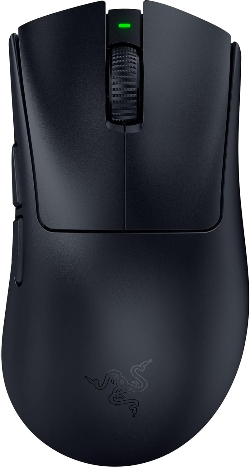 Razer DeathAdder V4 Pro Wireless Gaming Mouse: 56g Lightweight - HyperSpeed Wireless Gen-2 - Optical Scroll Wheel - Optical Switches Gen-4 - Focus Pro 45K Sensor Gen-2 - Up to 150 Hr Battery - Black