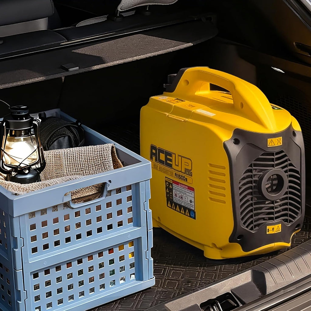 Aceup Energy 1500 Watt Portable Inverter Generator, Gas Powered Generator Ultra- Quiet for Home, EPA Compliant