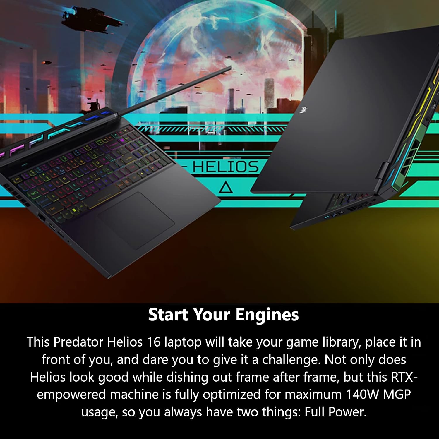 Acer Predator Helios 16 Gaming Laptop | 13th Gen Intel Core i7-13700HX | NVIDIA GeForce RTX 4060 | 16' 2560 x 1600 165Hz G-SYNC Display | 16GB DDR5 | 1TB Gen 4 SSD | Killer Wi-Fi 6E | PH16-71-74UU