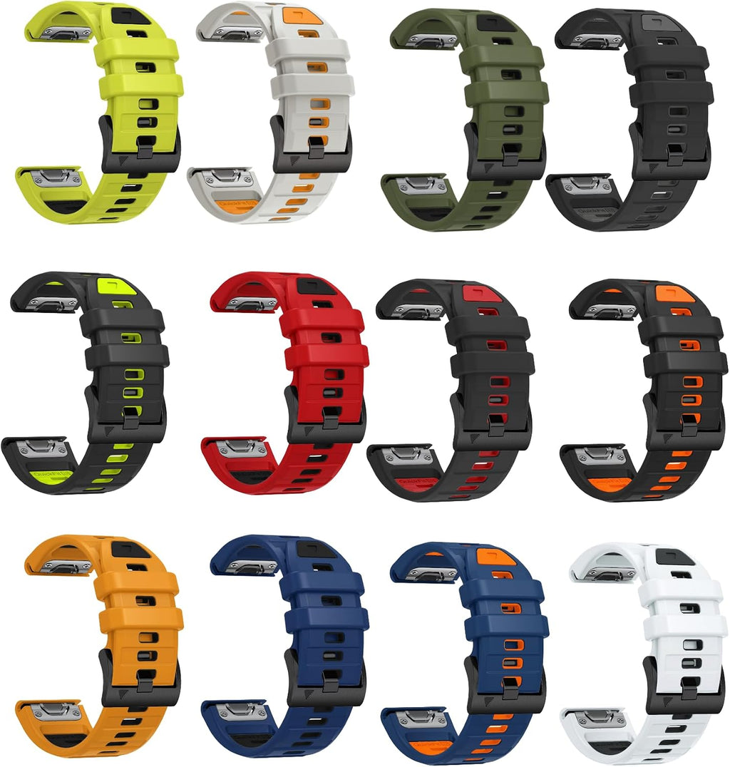 26mm Watch Band for Garmin Fenix 8 51mm 5x 6x pro 7x pro sapphire solar, quickfit 26 watch bands for Garmin enduro tactix delta rubber