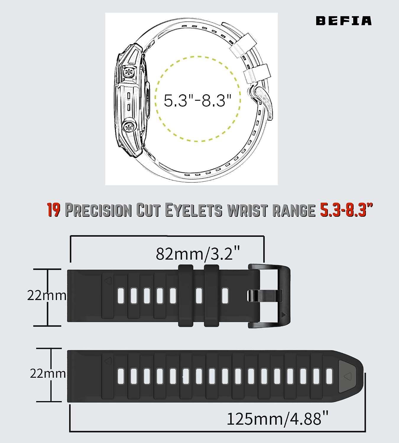 22mm Watch Band for Garmin fenix 8 47mm 5 6 fenix 7 sapphire solar band Quick Fit 22 Watch Bands for Garmin Watch Forerunner 965 955 epix gen 2 47mm Strap Comfort for Men Women