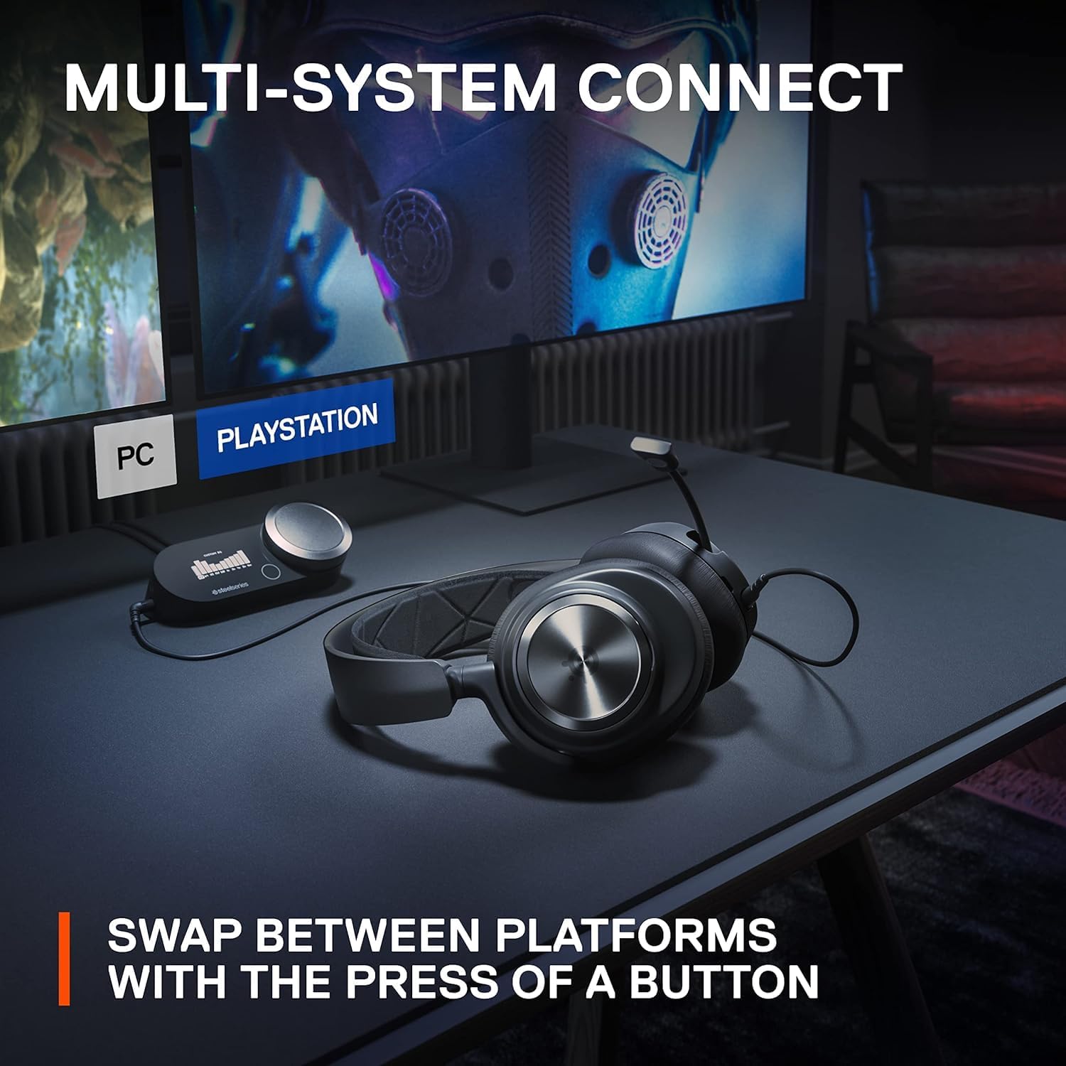 SteelSeries Arctis Nova Pro Multi-System Gaming Headset - Premium Hi-Fi Drivers, Hi-Res Audio - 360° Spatial Audio - GameDAC Gen 2 - PC, PS5, PS4, Switch (Renewed)