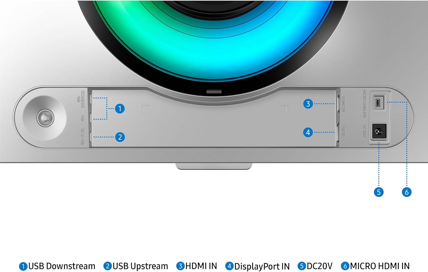 Samsung 49' Odyssey G93SC Series Curved Gaming Monitor, QD-OLED, 240Hz, 0.03ms, DQHD, G-Sync Compatible, FreeSync Premium Pro, Adjustable Stand