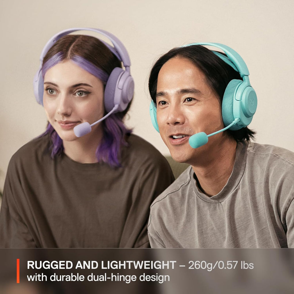 SteelSeries Arctis Nova 3X Wireless Multi-Platform Gaming Headset — Mobile App Control — 40 HR Battery — Neodymium Magnetic Drivers — 2.4GHz/Bluetooth — Xbox, PS5, PC, Switch, Mobile — Lavender