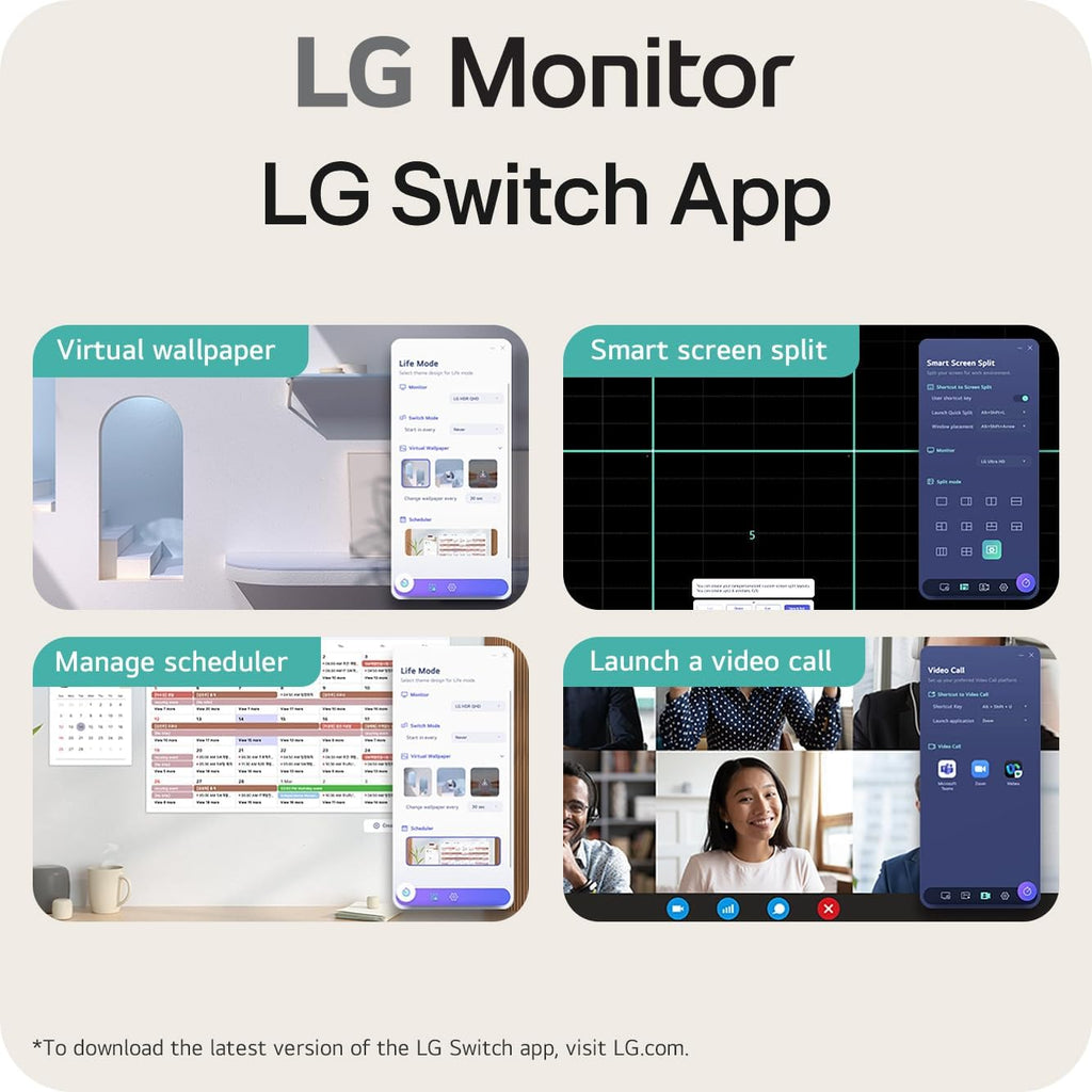 LG 27U631A-B 27-inch QHD (2560 x 1440) IPS Computer Monitor, 100Hz, 5ms, HDR10, Reader Mode, Flicker Safe, HDMI, USB Type-C 15W PD, Black