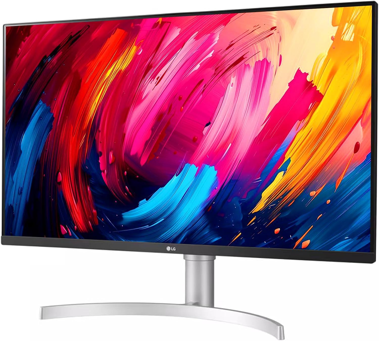 LG 32' 4K UHD Monitor, 60Hz IPS HDR 10, AMD FreeSync, 99% sRGB, 100 x 100 mm VESA, Tilt/Height Adjustable Stand, 1 x DisplayPort, 2 x HDMI, Black