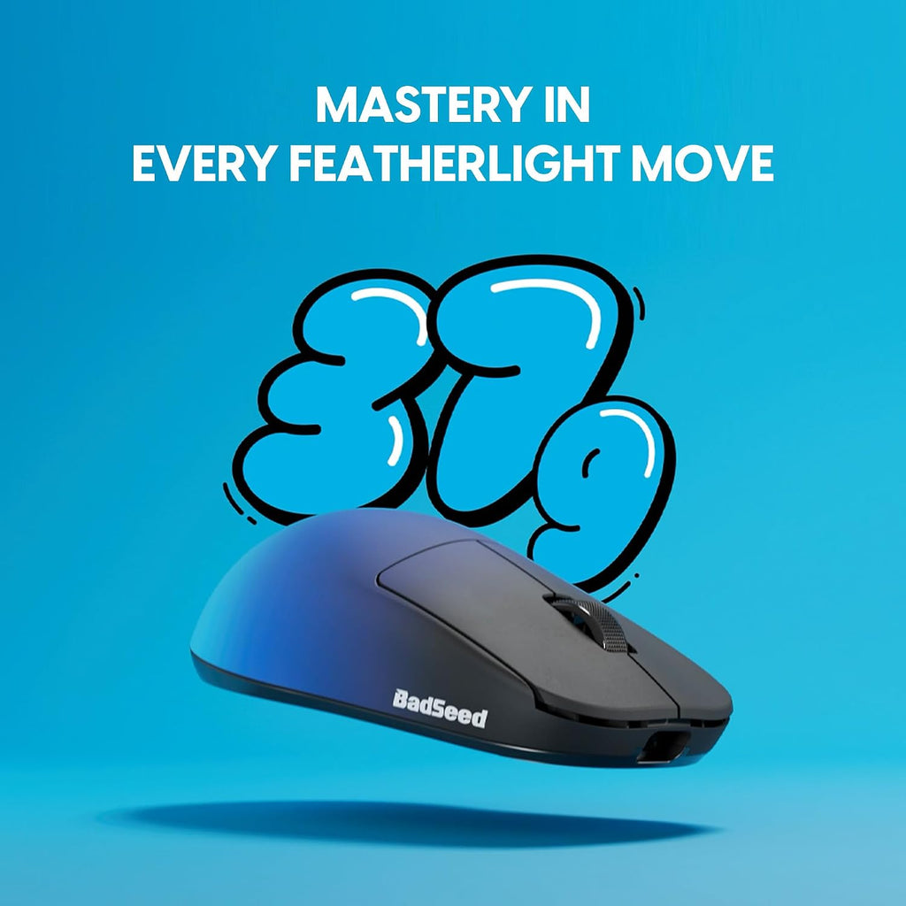 Pulsar Gaming Gears X2H Crazylight Wireless Gaming Mouse, Ultra Lightweight 1.30 oz (37g), Optical Switch, 32000 DPI, 750 IPS, XS-1 Sensor, 8k Compatible (Mini, BadSeedTech Edition)