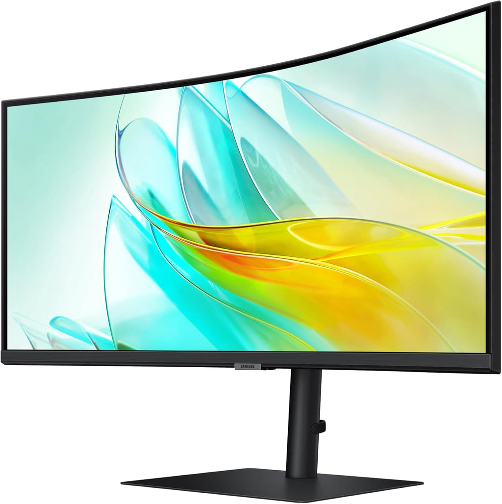 Samsung 34' ViewFinity S65UC, Ultra-WQHD, 100Hz, AMD FreeSync™ HDR10, KVM Switch Built in Speakers with USB-C Curved Monitor, LS34C654UANXGO, 2025