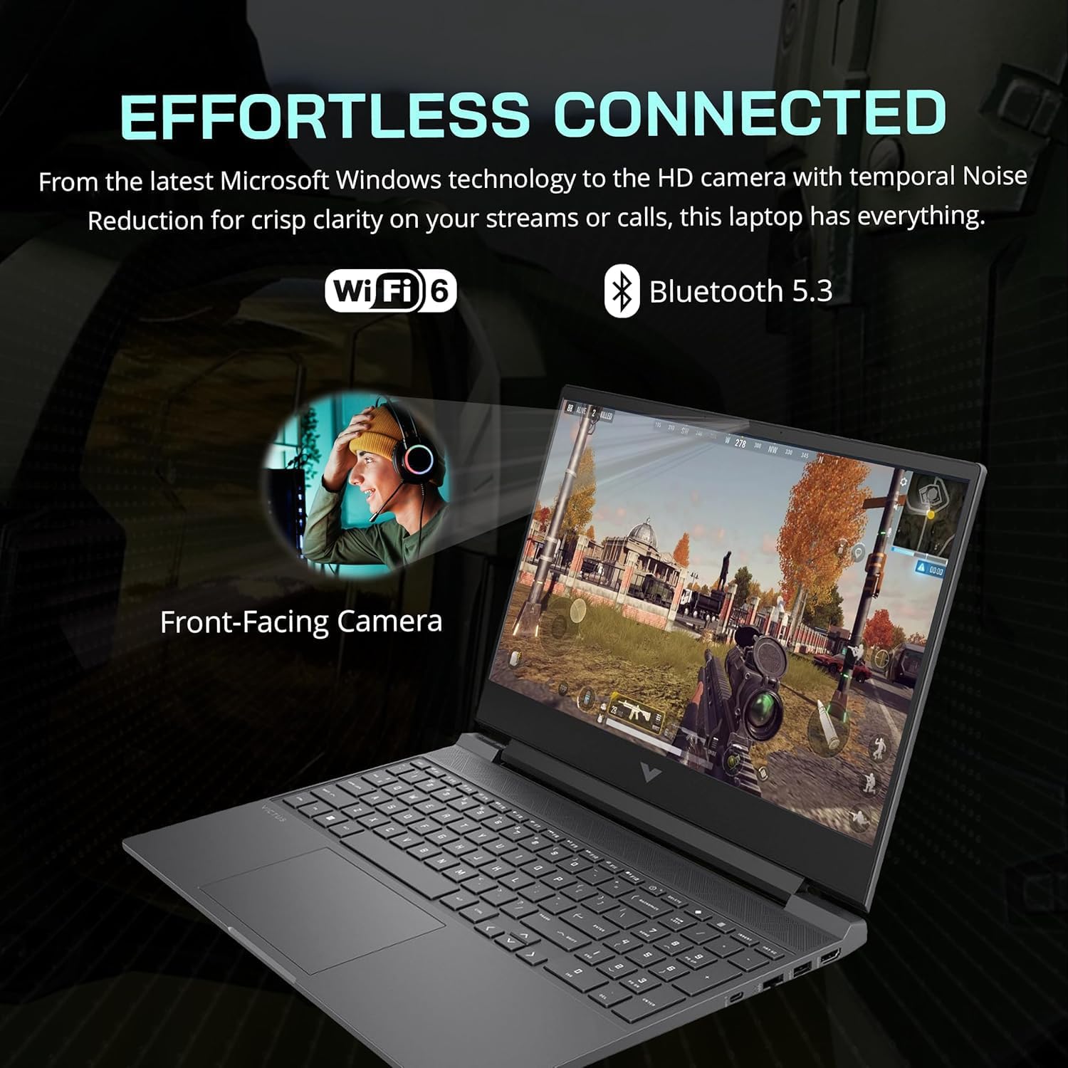HP Victus 15.6 Ryzen 5 Premium Gaming Laptop, 15.6' FHD 144Hz, Ryzen 5 7535HS (Beats i5-13420H), AMD Radeon RX 6550M (Beats GeForce RTX 3050), 16GB RAM, 2TB SSD, W11P, with 512GB External SSD Bundle